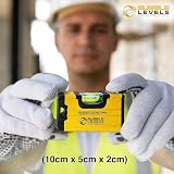Bubble Levels Pocket Level Pro – Magnetic Mini Spirit Level Shockproof view 2