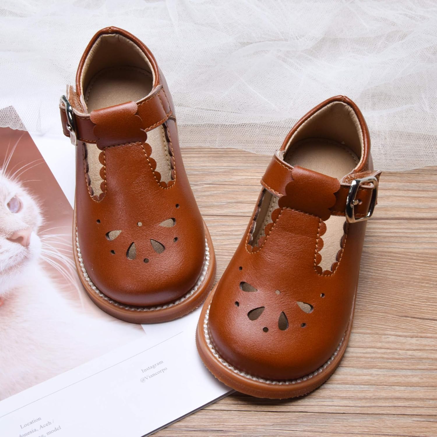Felix & Flora Toddler Little Girl Mary Jane Dress Shoes - Ballet Flats for Girl Party School Shoes.: Shoes