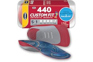 DR. SCHOLL'S Dr. Scholl’s Custom Fit Orthotics 3/4 Length Arch Support Shoe Inserts - Plantar Fasciitis Relief Insoles for Men and Women, Immediate All-Day Total Lower Body Pain Relief, FSA HSA Eligible, CF440