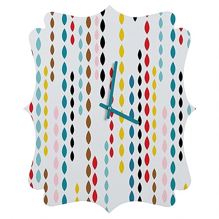 DENY Designs Khristian a Howell Nolita Drops Quatrefoil Clock, Small