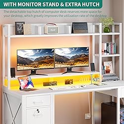 YITAHOME Computer Desk with Drawers & Power