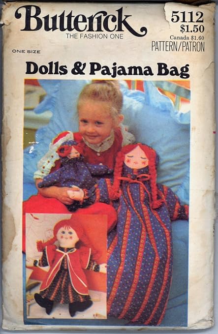 pajama bag doll vintage
