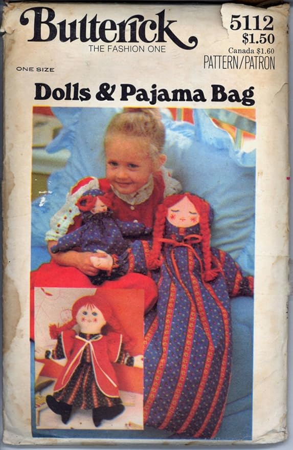 pajama bag doll vintage