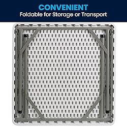 Flash Furniture Elon 2.85' Square Plastic Folding