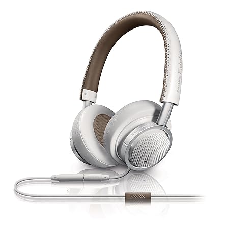 Philips Fidelio M1WT/00 Premium OnEar Kopfhörer inkl. Universal Headsetfunktion, weiß