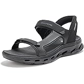 Skechers mens Hands Free Slip-ins Go Walk Glide Step 2.0 Quarter Strap Sandal