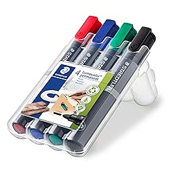 STAEDTLER Lumocolor Permanent Marker Box 4 colours