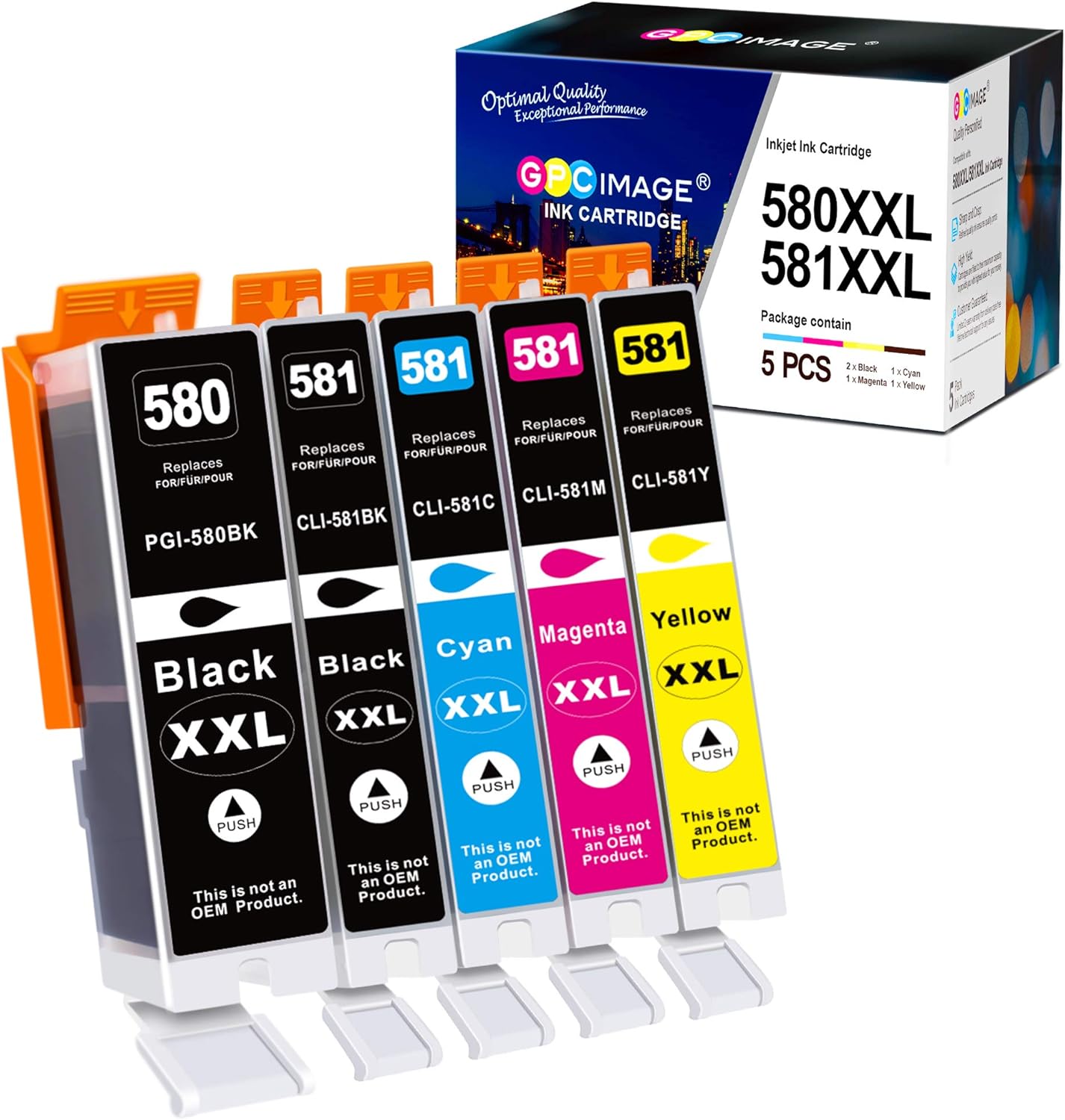Cartuchos Tinta Canon Pixma Cartuchos De Tinta XL Compatibles Para Canon Pixma | 10 Unidades - TS6150, TR8550, TS705, TS8150 Y Más Tinta Compatible TR7550 TS8150 TS6250