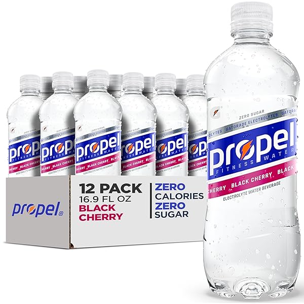 PROPEL, BLACK CHERRY, ZERO CALORIE SPORTS DRINKING WATER...