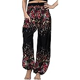 B BANGKOK PANTS Harem Pants Women Yoga Boho Clothes with Pockets