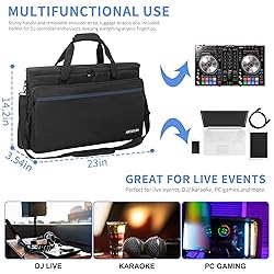 AKOZLIN Padded Gig Bag Controller Travel Shoulder
