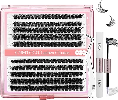 CNMTCCO D Curl Individual Cluster Lashes DIY False Eyelash Extensions 10-16mm