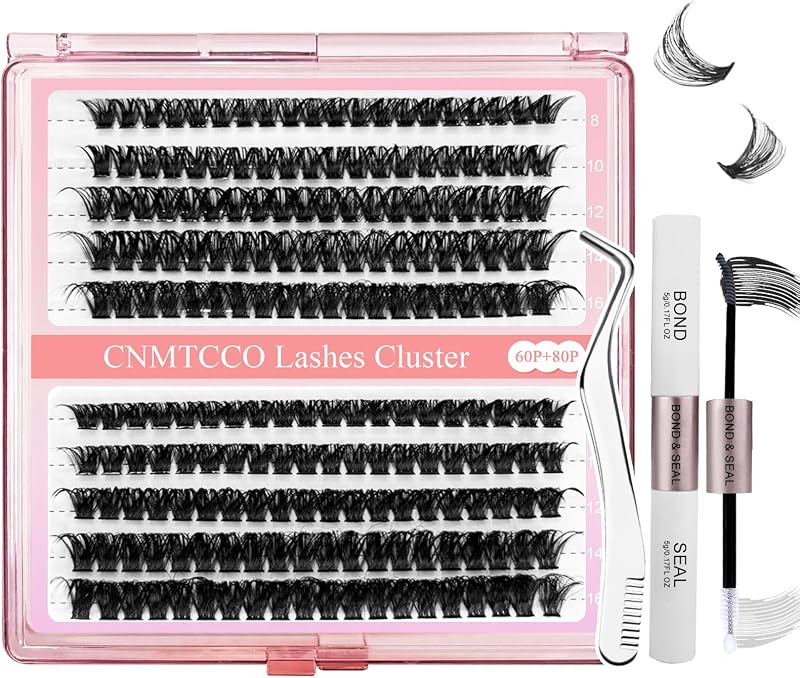 CNMTCCO D Curl Individual Cluster Lashes DIY False Eyelash Extensions 10-16mm