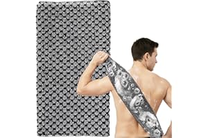 Japanese Exfoliating Shower Towel, 48" Extra Long Exfoliating Washcloth for Men Women, Exfoliating Body Scrubber Cleaning&SPA