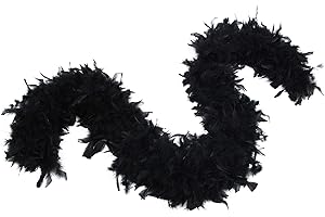 FLYDREAMFEATHERS 100 Gram 2 Yard Long Chandelle Feather Boa over 10 Colors, Great for Party, Wedding, Costume