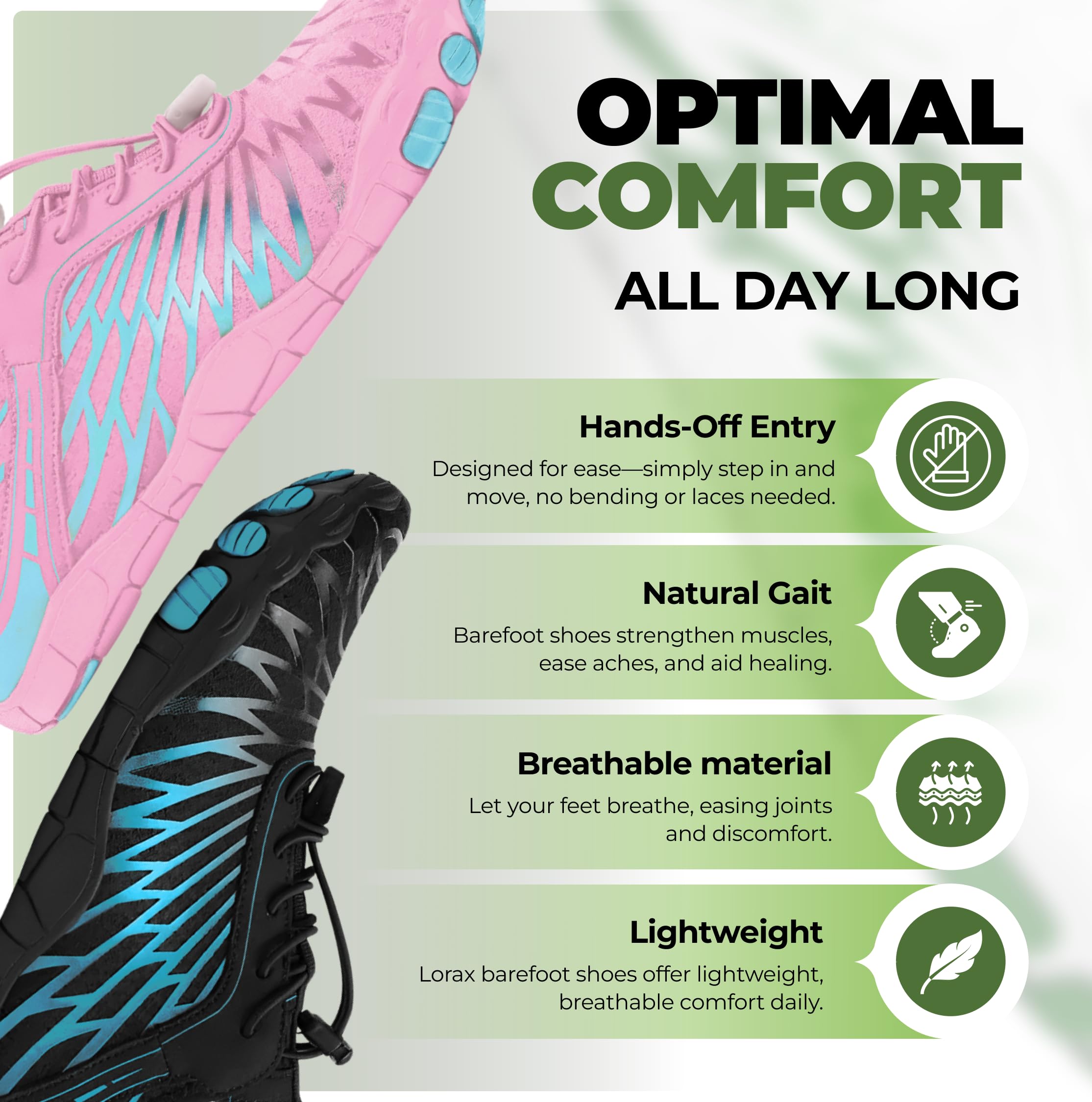 Hike Footwear Lazuli Pro - Healthier and Comfortable Feet with Barefoot Shoes, Lightweight Flexible, Arch Support, Wide Walking Shoes (Unisex)