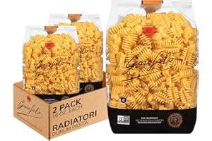 Garofalo - Premium Durum Wheat Semolina Radiatori Pasta Italian Made, Bronze-Drawn, Al-Dente, One-Ingredient Pasta (2 pack)