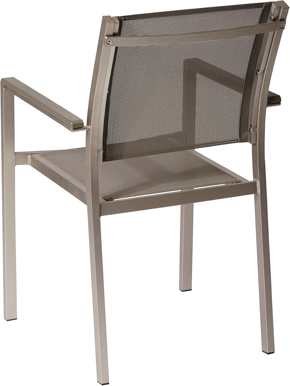 cosco outdoor living paloma steel patio dining chairs light gray sling on Amazon Com Pangea Home Pc Gray David 7 Piece Dining Set Furniture Decor