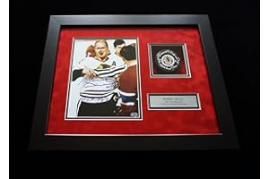 Bobby Hull Chicago Blackhawks Signed Autographed Shadowbox - Photo and Hockey Puck - BM Authentics COA