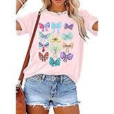 Magical Shirt Women Magic Kingdom Princess Shirts Oversized Cute Ribbons and Bows Shirt Family Holiday Vacation Tee Tops