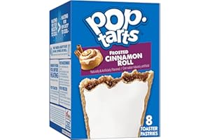 Pop-Tarts Toaster Pastries, Breakfast Foods, Kids Snacks, Frosted Cinnamon Roll (8 Pop-Tarts)