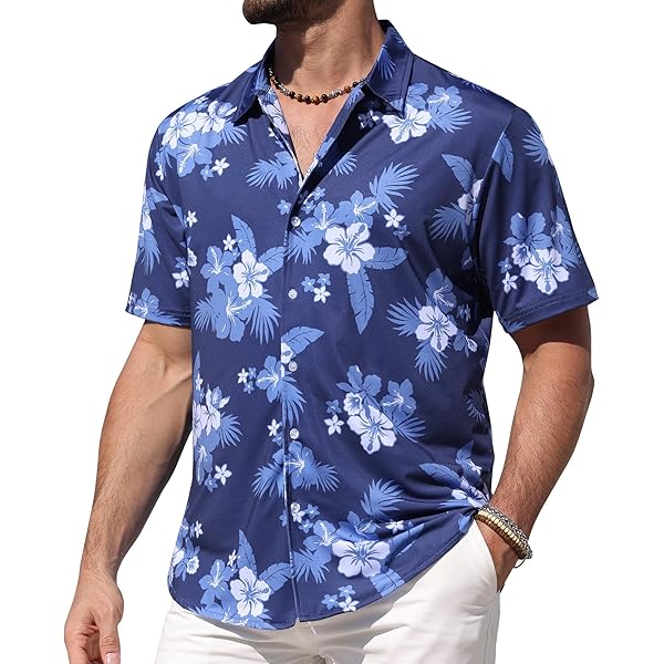 新品 ＜H＞WAVE PRINT SHIRT/シャツ ブルー M Amazon.com: DUOLIFU Mens Cherry Blossom Great Wave Print Hawaiian