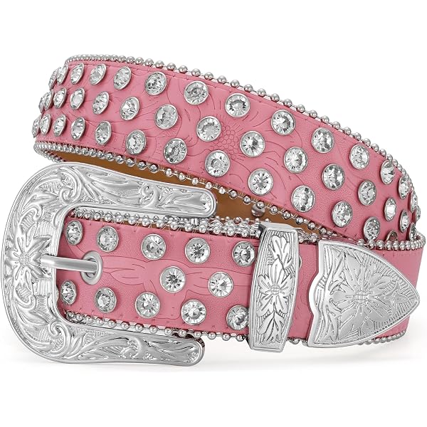 Blazin Roxx embezzlement studded belt w/buckle Blazin Roxx® Glitz Leather Belt - Women main image 4
