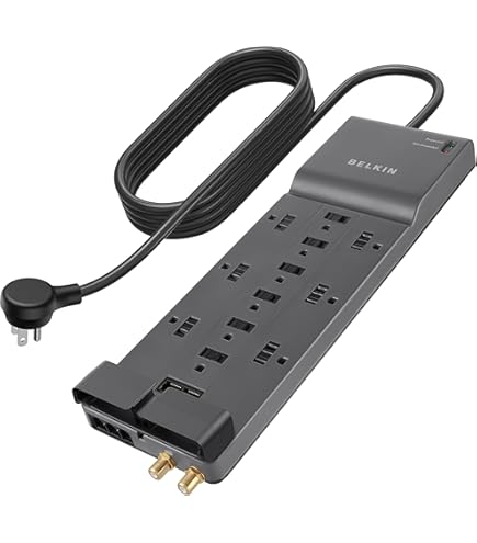 Amazon.com: Belkin Surge Protector Power Strip, 8 AC Multiple Plug