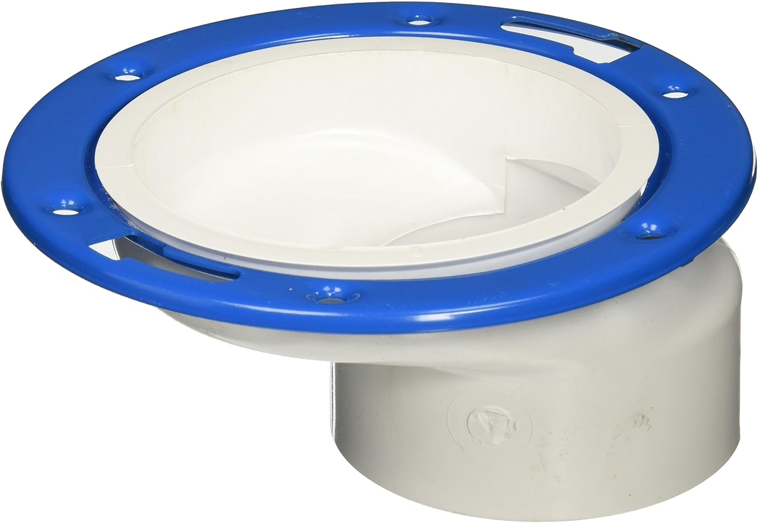 Genova Products 75160 40 PVCDWV Offset Closet Flange Adjustable Ring, 4" x 3", Faucet Flanges