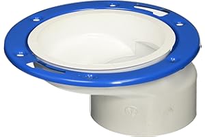 Genova Products 75160 40 PVC-Dwv Offset Closet Flange Adjustable Ring, 4" x 3"