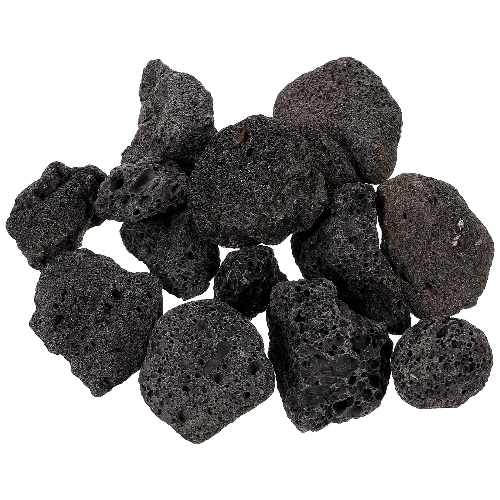 BESPORTBLE Aquarium Stones Fish Tank Rocks Black Aquarium Rocks Natural Rock for Aquarium Fish Tank Landscaping 200g (2-4CM)