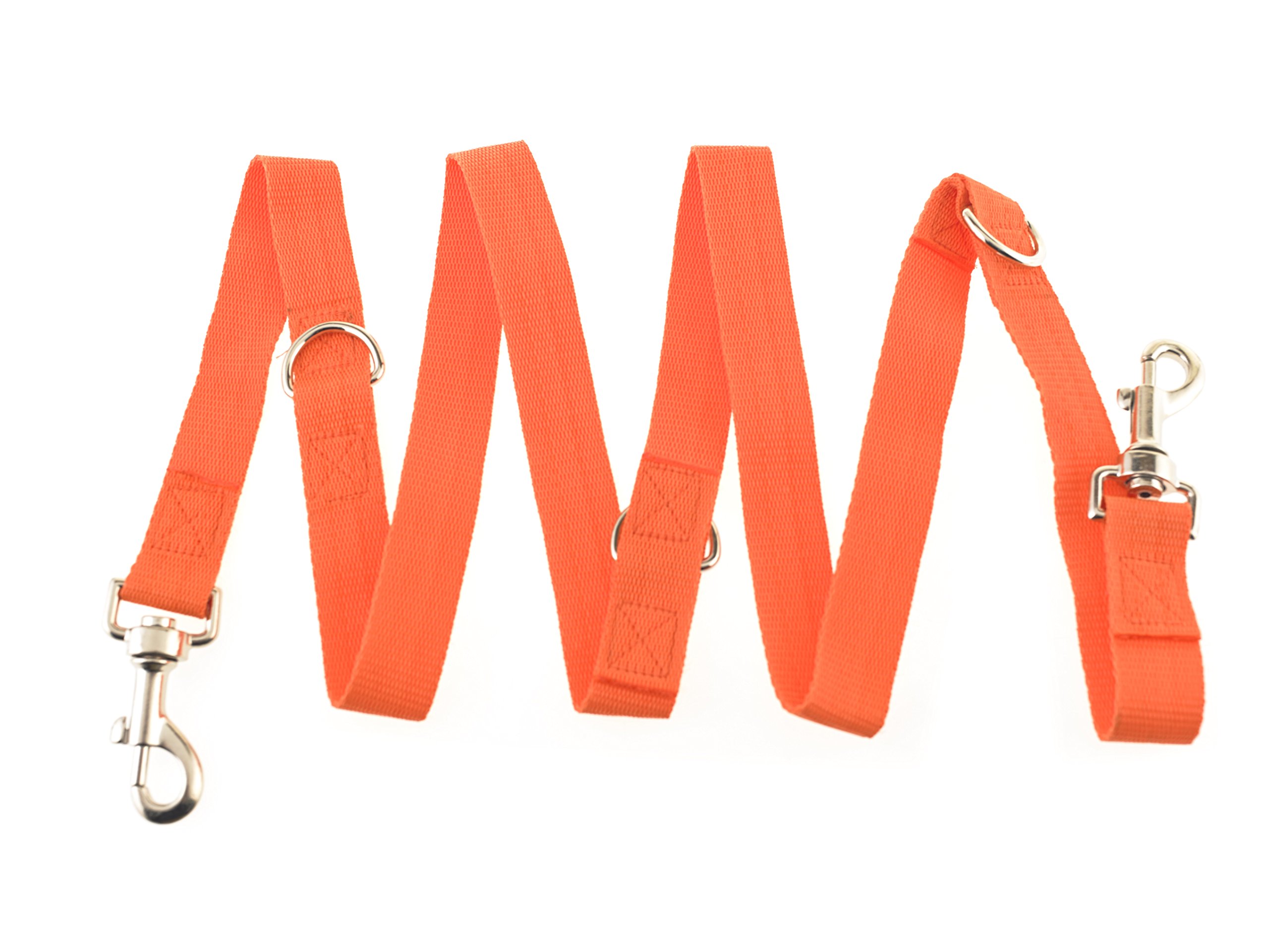 Maximum Pet Products Police style Orange dog training lead 6ft Multiple colours 6ft/1.8m