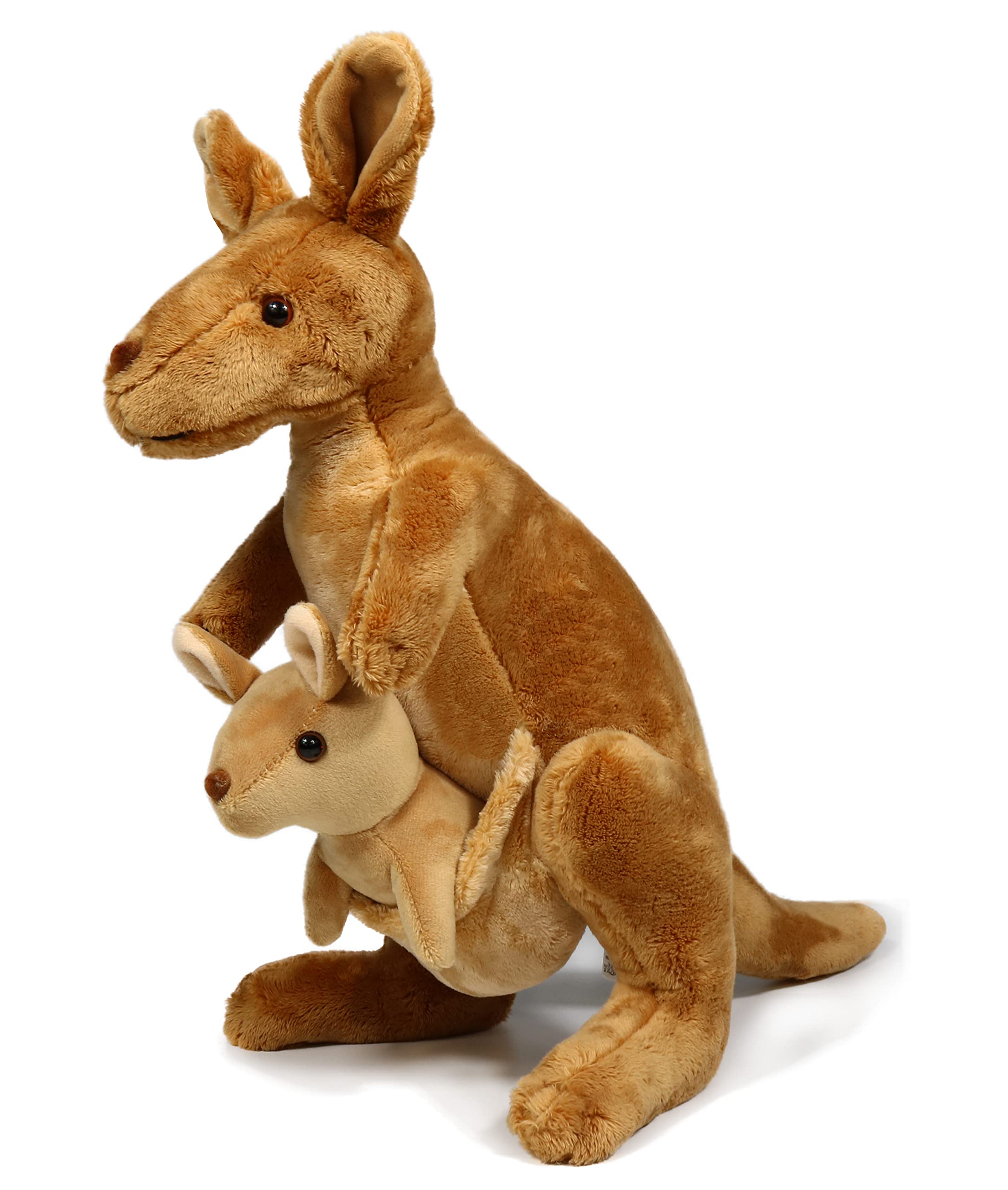 ICE KING BEAR Kangaroo Soft Toy with Removable Joey Stuffed Animal Plush,12 Inches