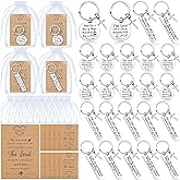 Siifert 24 Sets Christian Keychain Bible Verse Cross Keychain Bulk Religious Prayer Gifts for Men Women