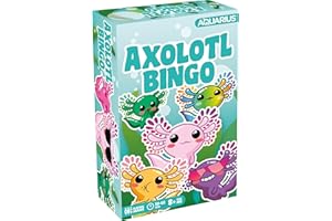 AQUARIUS Axolotl Family Bingo - Fun Family Party Game for Kids, Teens & Adults - Entertaining Game Night Gift - Officially Li