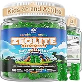 Zeolite Dêtõx for Kids & Adults, Sugar Free Kids Tõxin Dêtõx Gummies w/ Chlorella, Spirulina, Minerals, Choline - Gentle Heavy Mêtâl Dêtõx for Digestive, Immune, Focus, Energy, Bone, Vegan, 120cts