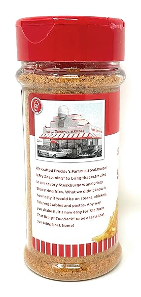 FREDDY’S FROZEN CUSTARD & STEAKBURGERS | FREDDY’S FAMOUS STEAKBURGER & FRY SEASONING | 8.5 OZ/ 2.41 G