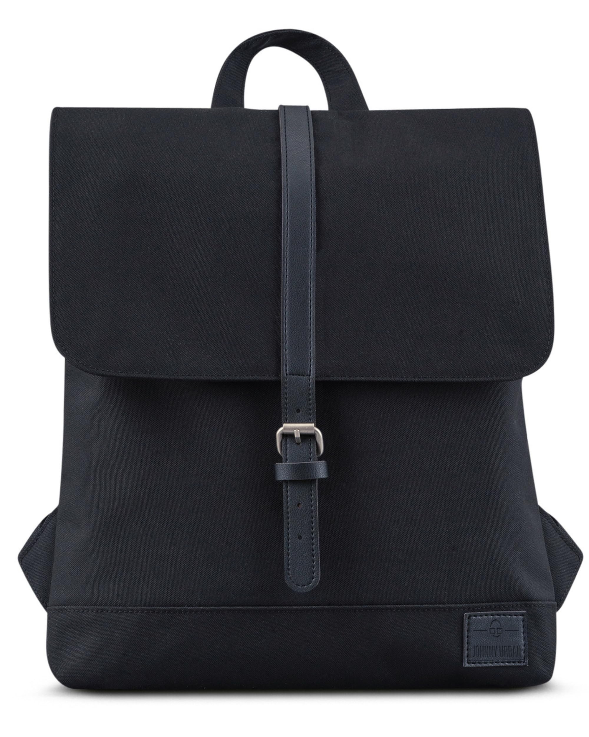 Johnny Urban Backpack Women Black - Mia - Rucksack from Recycled PET Bottles - Mini Daypack - Water-repellant - 13" Laptop Compartment