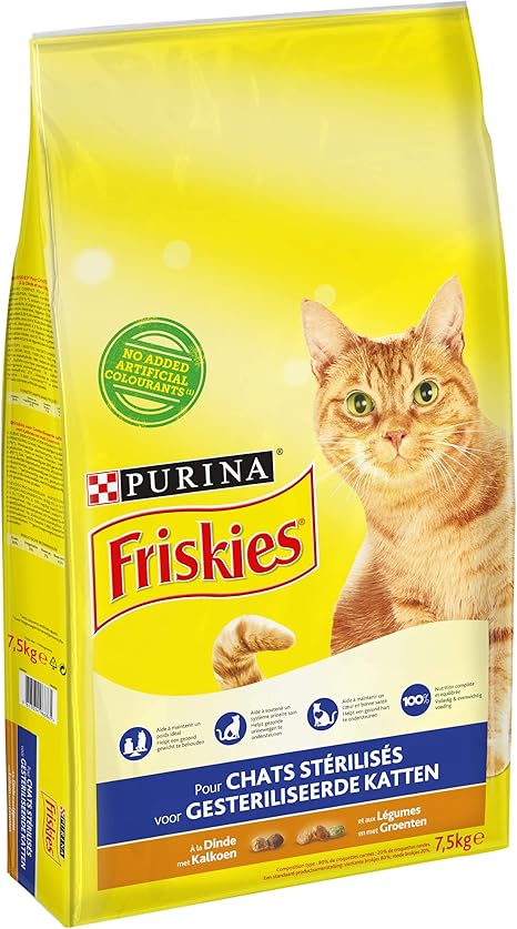 Friskies Chat Pour Chats Sterilises A La Dinde Et Aux Legumes 7 5kg Lot De 1 Amazon Fr Animalerie Friskies Chat Pour Chats Sterilises A La Dinde Et Aux Legumes 7 5kg Lot De 1 Amazon Fr Animalerie