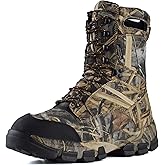 R RUNFUN Men's 10" Waterproof Insulated Hunting Boots Lightweight Non-slip Hiking Boots, 400g Thinsulate