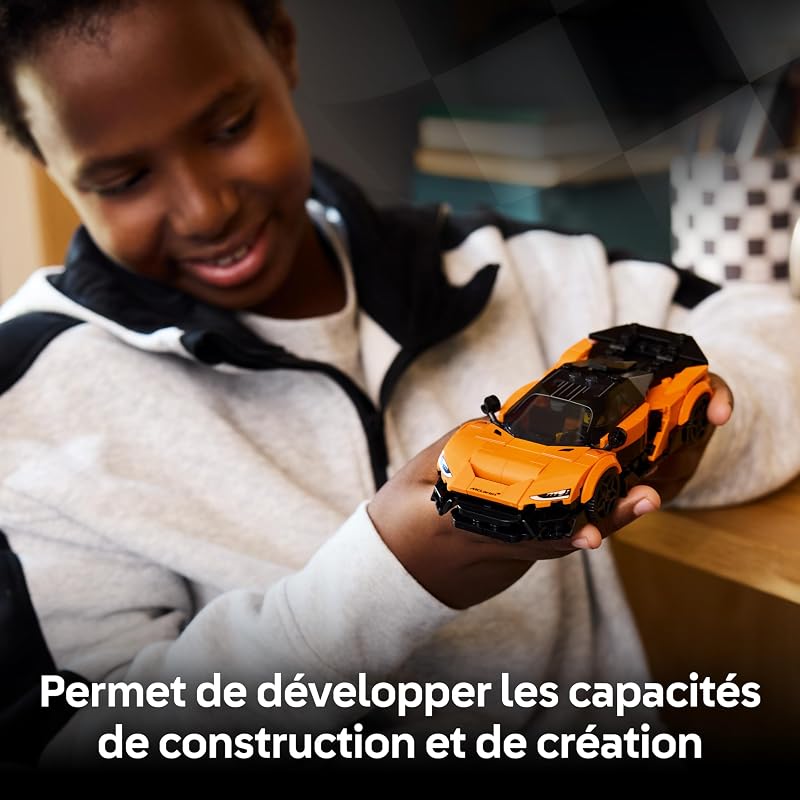 Speed Champions McLaren W1 - Jouet Voiture - Maquette avec Minifigurine Collector de Pilote - Idée de Cadeau d'anniversaire pour Garçon dès 9 Ans ou Fan de Sport Automobile 77257