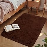Aspire Homeware Brown 60x220cm Shaggy Rug Non Slip Anti Slip Modern Thick Pile view 2