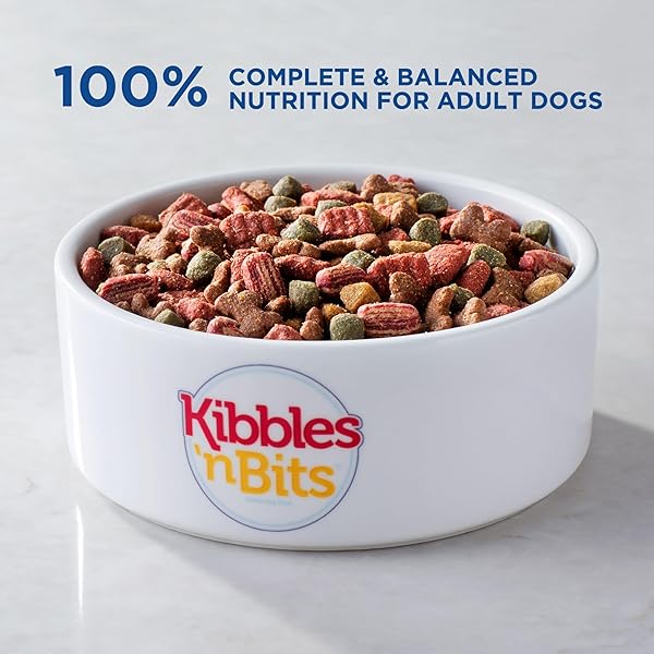 KIBBLES ‘N BITS MINI BITS SMALL BREED SAVORY BACON & STEAK FLAVOR DRY DOG FOOD, 3.5 LB. BAG