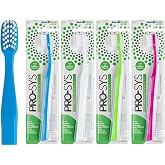 PRO-SYS&reg; Soft Toothbrush for Adult with Sensitive Teeth &amp; Gums, ADA Accepted, with 35-Tuft Wide Dupont&reg; Tynex&reg; Bristles, Pack of 4