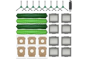 Replacement Parts Accessories kit for IRobot Roomba Max 705 Vac Plus 504 Vac Vacuum Cleaner, 2 Roller Brush 6 Dust Bag 8 HEPA