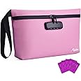 MAICHENG Storage Bag with Combination Lock Large Storage Container Cosmetic Bag Medicine Organizer Travel Storage Case Pouch Great Christmas Gift