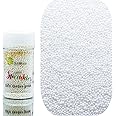 SE Si&Moos White Nonpareils Sprinkles White Sprinkles Cookie Decorations White Pearl Sprinkles Christmas Cookie Decorations White Edible Mini Pearls for Decorating Cake,Ice Cream, Donuts and Lollipops 3.5 OZ
