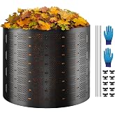 VEVOR Compost Bin 220 Gallon, Outdoor Expandable Composter, Easy to Setup &amp; Large Capacity Composting Bin, Fast Creation of Fertile Soil