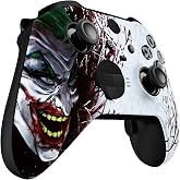 eXtremeRate Front Housing Shell for Xbox One Elite Series 2, Custom Faceplate with Accent Rings for Xbox Elite 2 Core Controller (Model 1797) - Clown Hahaha