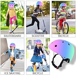 JeeFree Adjustable Gradient Color Skateboard Helmet